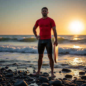 Hommes Natation rash guard pour le bain | natation Plage Plongée Chemise de bain Manches longues Rash Guards Maillots de bain ou Surf, Plongée - Product Image 2