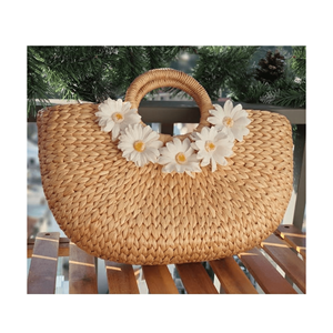 Bolso de mano de paja tejido de lujo para mujer al por mayor bolso de playa de gran capacidad para mujer/bolso caliente de verano con alta calidad - Product Image 3