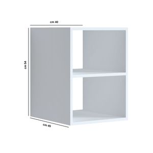 Per Chloe NordikFlat mobile da soggiorno con una mensola 40x45.2x54 cm colore bianco opaco - Product Image 2