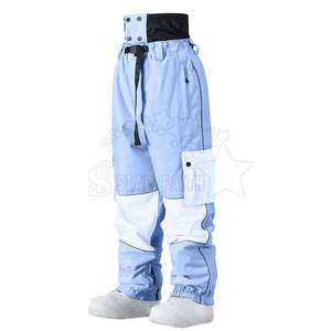 Pantalones de Esquí Casuales para Exteriores, Protección contra la Nieve, Transpirables, Ligeros, de Poliéster/Nailon, Capa Cálida de Invierno con Tela Suave - Product Image 3