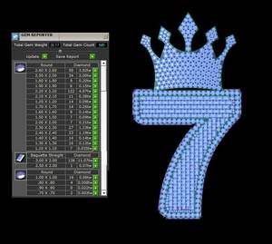 จี้เพชรโมอิสซาไนต์รูปมงกุฎแบบกำหนดเอง หมายเลข 7 เงินแท้ 925 สร้อยคอฮิปฮอปประดับเพชร - Product Image 4