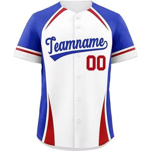Meilleure vente en gros chemises de baseball unisexes personnalisées vêtements de softball unis à séchage rapide maillot de baseball sublimé pour hommes - Product Image 5