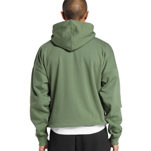 Sweats à capuche zippés personnalisés pour hommes poids lourd 400GSM Hoodies fabricant Street Wear Style Zipper Hoodies pour hommes personnalisation - Product Image 2