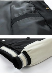 Veste universitaire personnalisée en gros Veste de baseball universitaire Letterman de style américain Service OEM personnalisé - Product Image 5