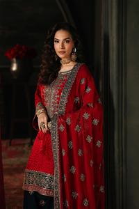 Robes d'hiver de qualité supérieure pour femmes, salwar kameez pour femmes, shalwar kameez en velours brodé de haute qualité - Product Image 3