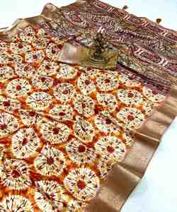 Blusa de encaje sari con Secuencia para mujer - Product Image 6