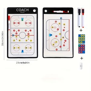 Pizarra Magnética de 38*23cm para Entrenador Deportivo, con Diseño de Campo de Fútbol Australiano, para Fútbol, Voleibol, Baloncesto, con Clipart de Discos, Borrado en Seco, para Tácticas Deportivas - Product Image 4