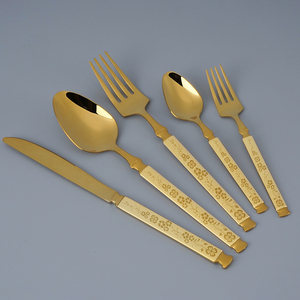 Luxury <b>Vintage</b> Stainless <b>Cutlery</b> Set with Elegant Silver Finished Includes Wedding Serving Fork & Spoon for Parties - Product Image 4