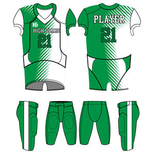 Sur mesure Offre Spéciale vert aigle Sublimation impression conception maillot de Football américain respirant Spandex maille 100% Polyester - Product Image 3