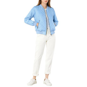 Venta al por mayor de fábrica, chaqueta de bombardero para mujer para adultos, precio bajo, ropa informal de mujer, chaqueta de bombardero de manga larga para mujer, diseño OEM - Product Image 6