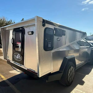 <b>Luxury</b> 6 Foot Aluminium Truck <b>Bed</b> Pop-Up Pickup Camper Expedition Slide-On for Vehicle for Home and <b>Camping</b> 6 Foot Aluminium - Product Image 1