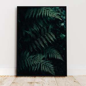 Design moderne imprimé forêt de fougères A4, fabriqué en papier durable - Product Image 2