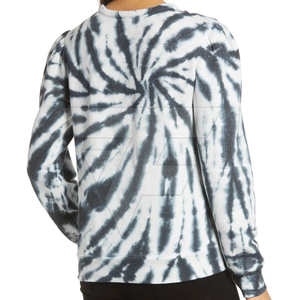 Mode couleur unie femmes décontracté cravate teinture imprimer à manches longues sweat à vendre vêtements d'hiver femmes sweat - Product Image 4