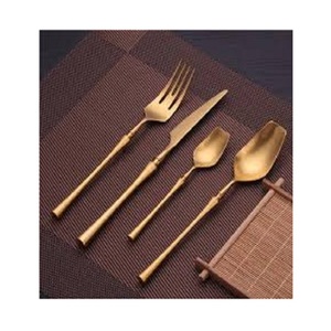 Ensemble de couverts en acier inoxydable au design fantastique avec manche en laiton, taille personnalisée, vaisselle, ensemble de couverts en Inde - Product Image 2