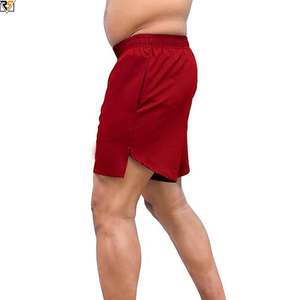 Short extensible en nylon rouge confortable à porter pour le sport short de jogging vêtements de nuit - Product Image 2