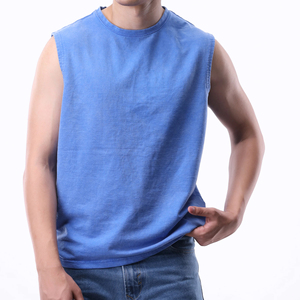 Débardeurs Tendance Sans Manches en Coton 100% Personnalisables avec Logo pour Hommes – Vêtements de Sport et de Gym Oversize Unis – Vente en Gros - Product Image 4