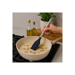 Espátula de Silicona para Servir con Mango de Acero Inoxidable, Apta para Lavavajillas, para Utensilios de Cocina Antiadherentes - Product Image 2