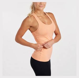 Nueva ropa de llegada Chaleco de yoga sin costuras de alta elasticidad Color sólido Sin mangas Camiseta de secado rápido Camiseta sin mangas - Product Image 3
