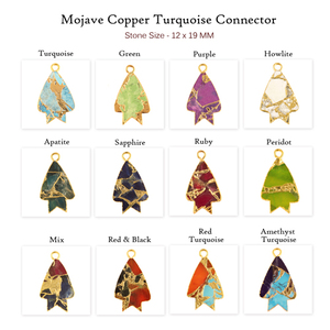 Mohave – mélange de cuivre, turquoise, plaqué or, connecteur simple, forme de pointe de flèche, pendentif pour bijoux, diy, offre spéciale - Product Image 2