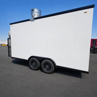 Remorque alimentaire mobile entièrement équipée, remorque de camion de cuisine commerciale personnalisée pour les entreprises de restauration de rue