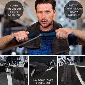 Breathable Microfiber Workout <b>Towel</b> for <b>Sweat</b> Control Training Fitness Activities Gym <b>Towel</b> - Product Image 4