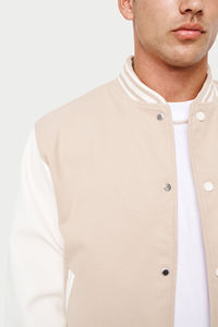 2024 personnalisé décontracté hommes Streetwear Cool université hommes vestes en cuir université Bomber collège veste pour hommes - Product Image 4