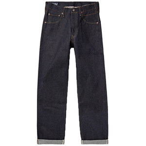 2025 personnalisé jambe large japonais lisière Denim jean nouveau rouge auto-bord 100% coton brut Denim taille moyenne haute Style de rue pour hommes - Product Image 3