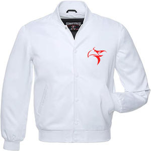 Chaquetas de béisbol Letterman cortavientos personalizadas para hombres de alta calidad, bombardero universitario con cuello redondo, chaquetas universitarias estilo Streetwear - Product Image 5