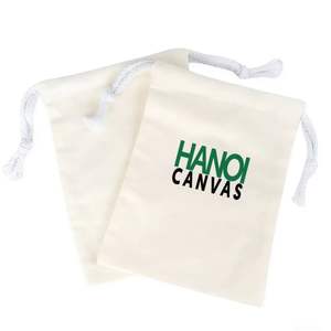 Precio de fábrica del fabricante directo BSCI Vietnam Bolsa de algodón de gran capacidad con cordón Logotipo personalizado Elegante moda de mujer Vintage - Product Image 3