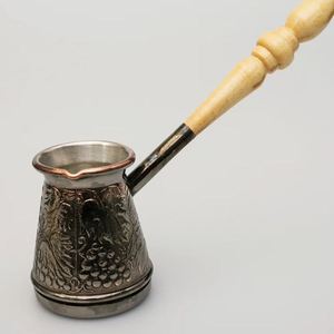 Cafetière turque de luxe en cuivre martelé massif, vaisselle, tasse à café, décoration de table pour la maison, la cuisine, le restaurant, les fêtes, vente en gros - Product Image 5