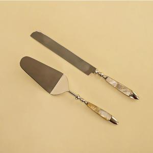 Exquisite Designer Stainless Steel <b>Cake</b> Server with MOB Handle, Silver Metal Dessert Serving Tool for Hotel & Catering <b>Supplies</b> - Product Image 1