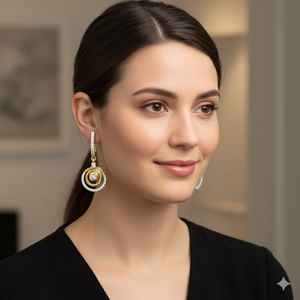 Pendientes de Diamantes Redondos y Cuadrados - Product Image 3