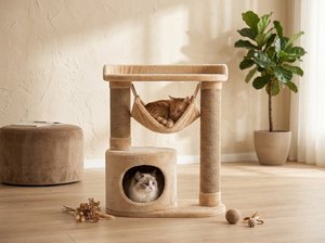 Heavenly Juno Cat House with Relaxing Cozy <b>Hammock</b> - Product Image 5