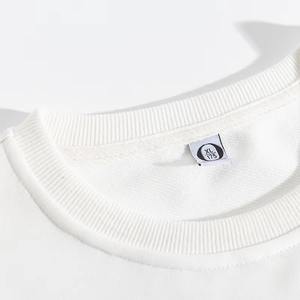 High Quality Pullover Plain Dyed Plush Blank <b>Jogger</b> <b>White</b> Crewneck Cotton Custom Blank Fleece Pullover <b>Men's</b> Sweatshirt - Product Image 4