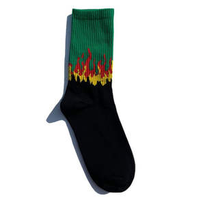 Chaussettes en coton à logo personnalisé, motif floral, antidérapantes, respirantes, séchage rapide, absorbant la transpiration, usage quotidien pour femmes, service OEM - Product Image 5