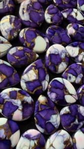 AAA + alta calidad tamaño personalizable hermosa púrpura cobre turquesa Natural piedra preciosa suelta para la fabricación de joyas - Product Image 4