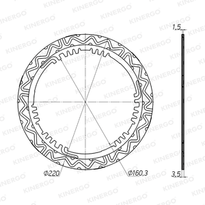 FZF17F1 Friction <b>Plate</b> for ZF 6HP19, 245mm (LuK) - Product Image 2