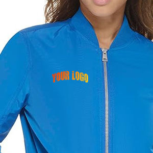 Venta al por mayor de moda para mujer Varsity chaqueta de alta calidad de gran tamaño Bomber chaqueta de béisbol elegante mezcla de lana Letterman prendas de vestir exteriores - Product Image 2