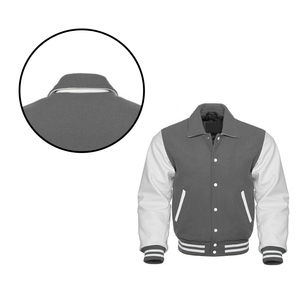 Personalizado de lujo negro Varsity Chaquetas Chaqueta de los hombres de manga de cuero Letterman Varsity chaqueta para los hombres - Product Image 6