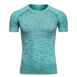 Nueva camiseta transpirable para hombre Wicking Cool Running Gym Top Sports OEM Service Men T Shirts en bordado personalizado para la venta 2025 - Product Image 2