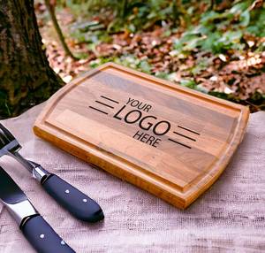 Eco-Safe Handmade Bamboo Chopping Board with Cheese <b>Knife</b> Dishwasher Safe <b>Crafted</b> by Verified Supplier Wholesale & Bulk Export - Product Image 3