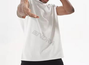 Débardeur tricoté respirant de haute qualité, grande taille, coupe ample et courte, sans manches, personnalisable - Product Image 2