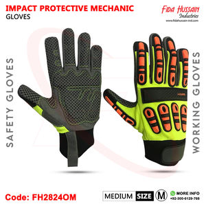 Guantes mecánicos personalizados de protección contra impactos de alta calidad para uso diario 2024 Guantes mecánicos al por mayor Guantes de cuero de Pakistán - Product Image 4