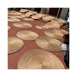 Water Hyacinth <b>Placemat</b> and Cup Mat Set eco-friendly mats; use: home dining setup; origin: Vietnam crafted - Product Image 2