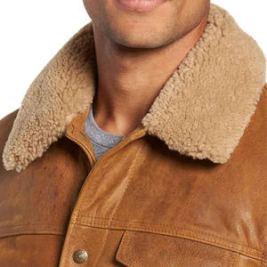 Vente en gros de vestes en cuir de vache pour hommes, marque personnalisée, taille confortable Offres Spéciales pour l'hiver - Product Image 5