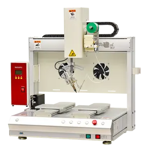 Automatic Quick 5 Axis dual platform Soldering Robot Station Machines