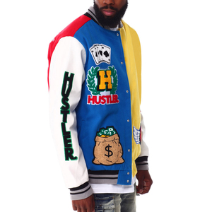 Chaqueta Varsity de Invierno con Logotipo Personalizado, Parches Bordados, Estilo Letterman, Chaqueta de Graffiti para Hombre, Chaquetas de Béisbol para Hombre - Product Image 5