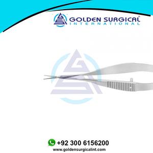 Tijeras de capsulotomía de Vannas de branquias oftálmicas, cuchillas largas extra finas, puntas afiladas, cuchillas medianas, tijeras para instrumentos oculares - Product Image 5