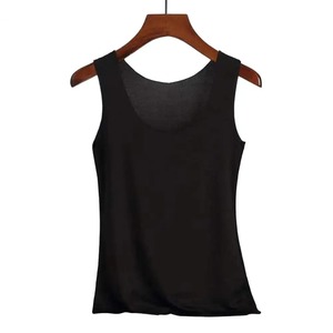 Casual Plain Custom 100% Organic Cotton Quick Dry Women's Shirt Women's Singlets Stylish Wholesale Breathable Tank Top - Product Image 6