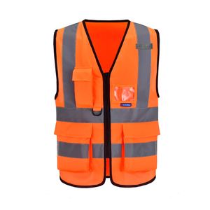 เสื้อกั๊กนิรภัยสะท้อนแสงหลายช่อง ผลิตจากโรงงานโดยตรง เหมาะสำหรับงานก่อสร้าง ขี่จักรยาน ผลิตจากโพลีเอสเตอร์ รับผลิตตามแบบ - Product Image 2